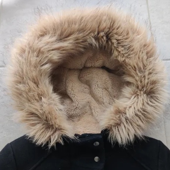 Zara wool Coat with with large hood - Picture 11 of 12